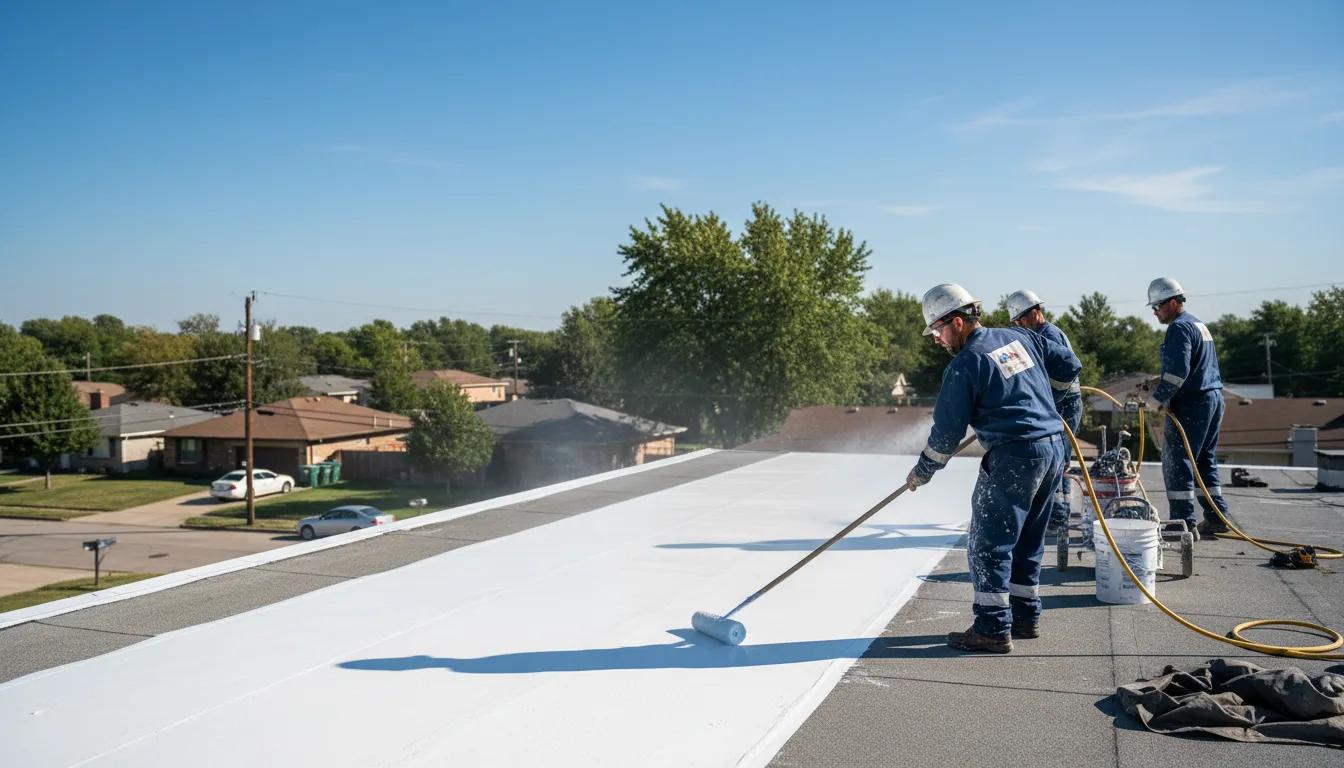 Commercial roof coating in La Madera, NM near me